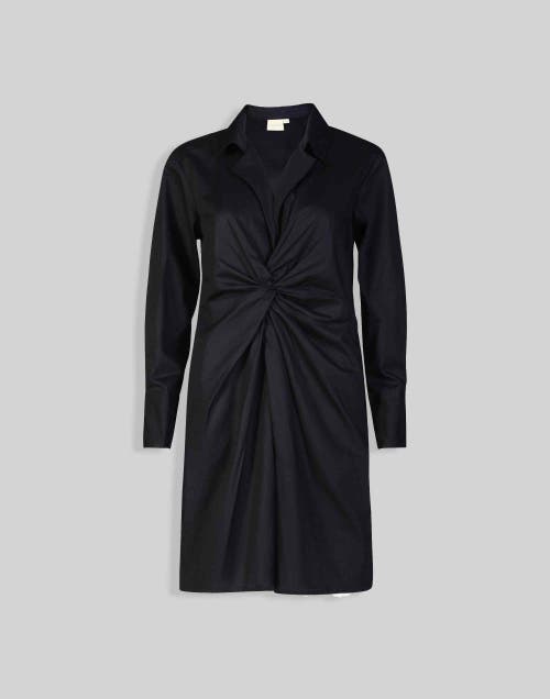 Reistor Women's Front Twist Black Cotton Dress In Black