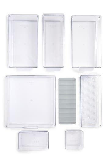 Oxo Good Grips 8-piece Storage Organizer Container Bin Set In Clear