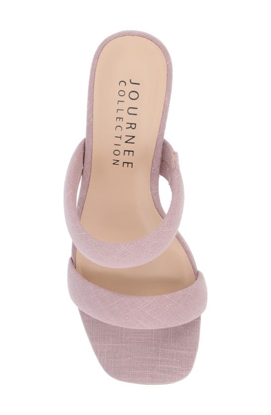 Shop Journee Collection Aniko Double Strap Sandal In Blush