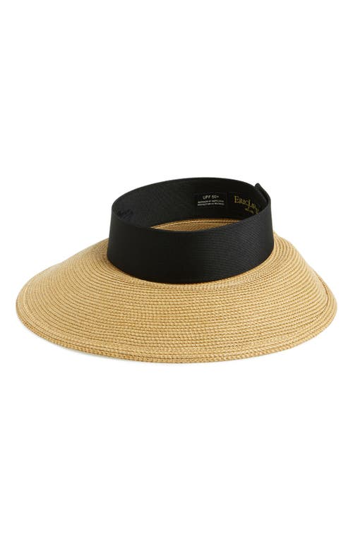 Eric Javits Halo Visor In Natural/black