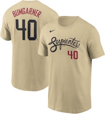 Nike Men's Nike Madison Bumgarner Sand Arizona Diamondbacks City Connect  Name & Number T-Shirt