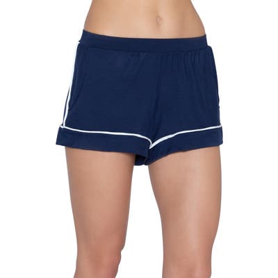 Eberjey Gigi Boyfriend Pajama Shorts, Ivory