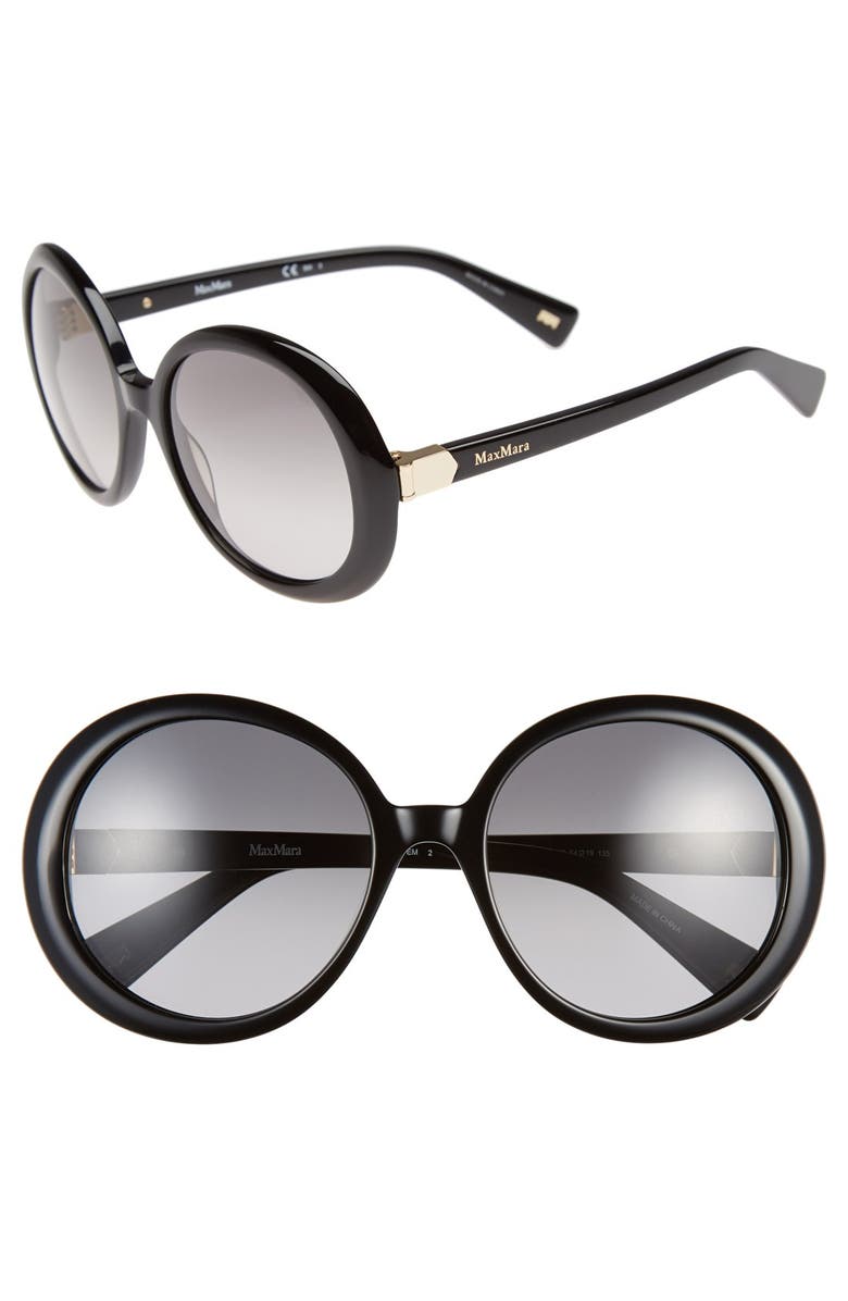 Max Mara 'Hinge' 54mm Round Sunglasses | Nordstrom
