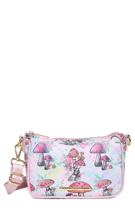 Betsey Johnson Mushroom Pring Crossbody Bag In Kisch Mushroom Print