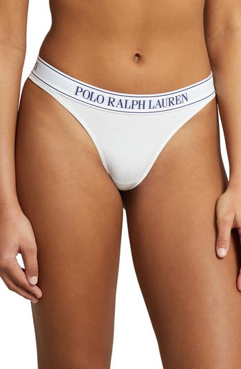 Polo Ralph Lauren Mid Rise Cotton Blend Thong