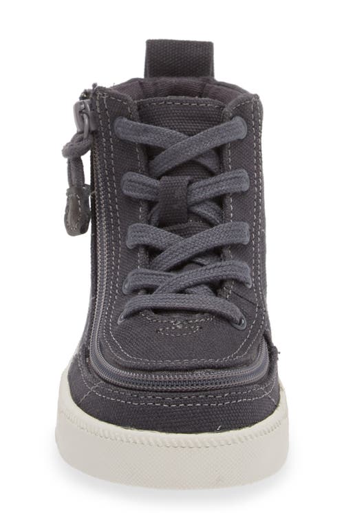 Shop Billy Footwear Kids' Classic High Top Sneaker In Charcoal/white