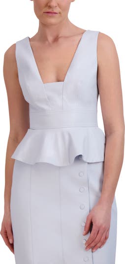 BCBGMAXAZRIA Sleeveless Peplum Top Nordstromrack