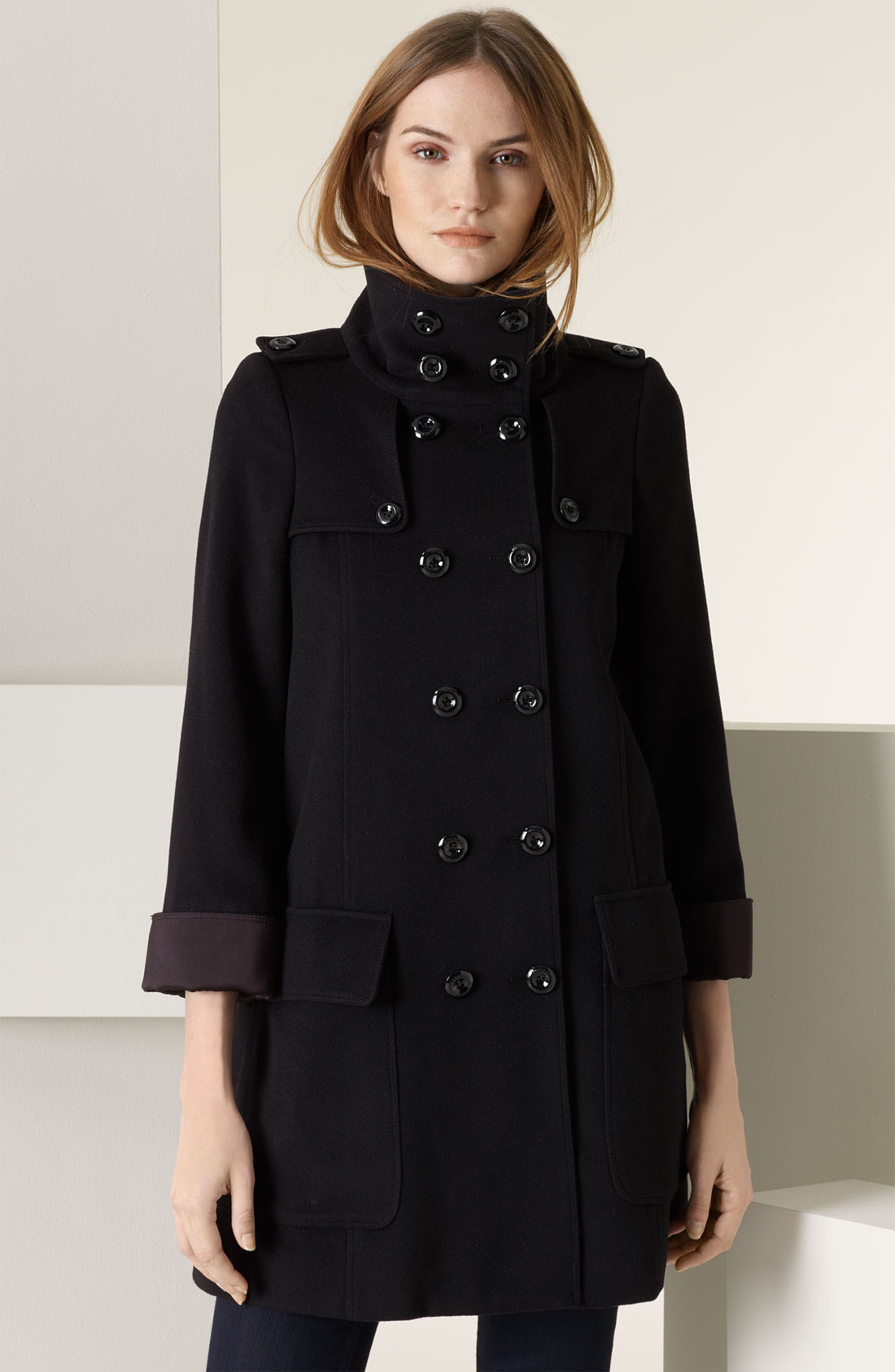 Burberry London Wool & Cashmere A-Line Coat | Nordstrom