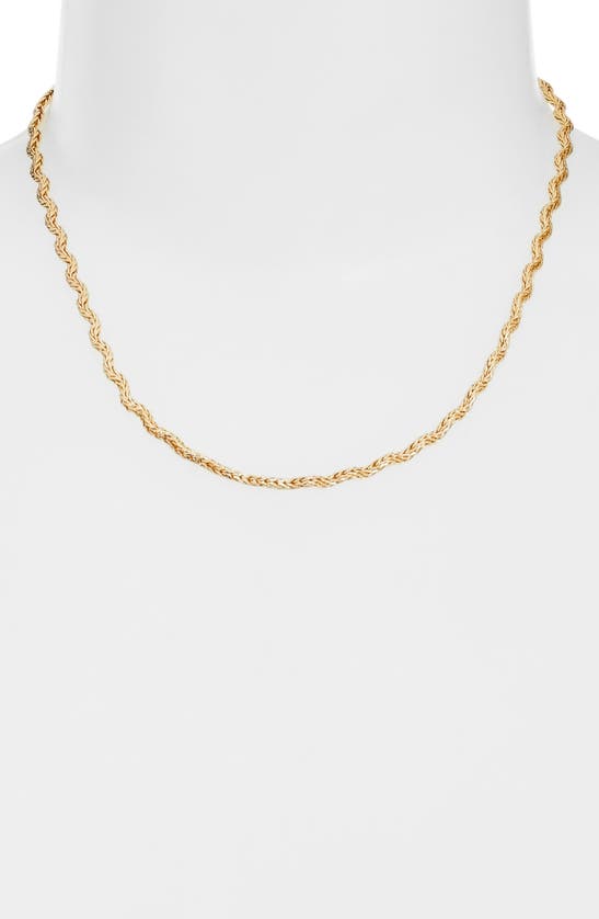 Shop Nordstrom Woven Wavy Chain Necklace In Gold