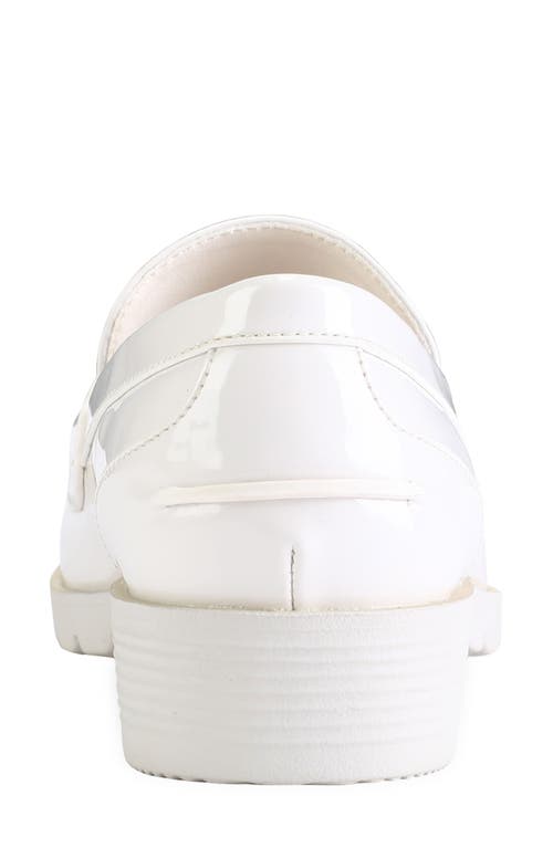 Reaction Kenneth Cole Fern Loafer In Ecru Patent/ecru Sole