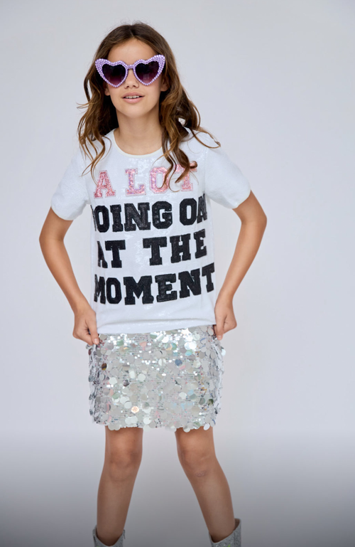 Shop Lola + The Boys Magic Paillette Mini In Black