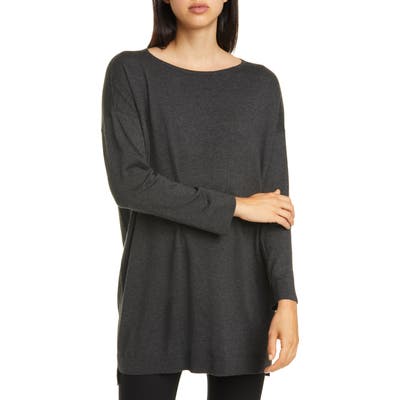 Eileen Fisher Bateau Neck Sweater, Grey