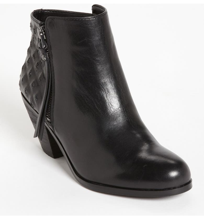 SAM EDELMAN 'Lucille' Bootie, Main, color, BLACK LEATHER