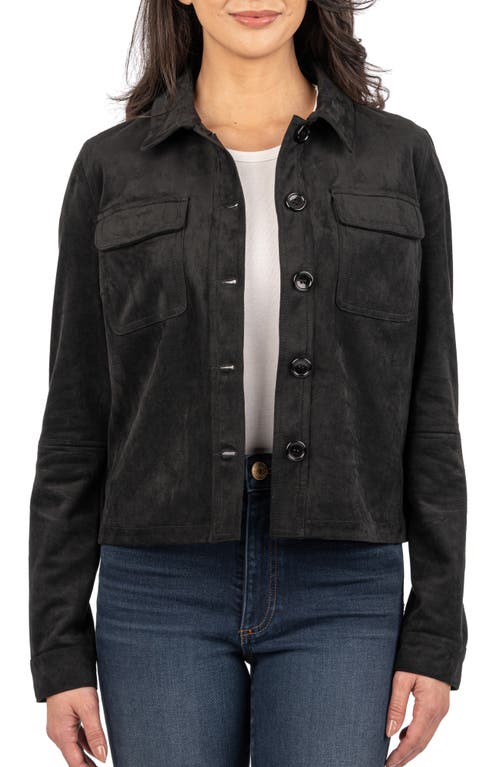 Kut From The Kloth Yara Faux Suede Jacket In Black