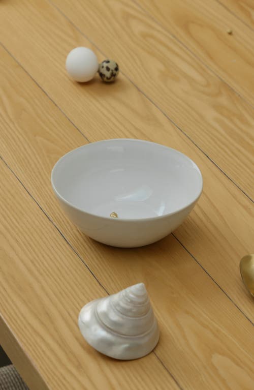 Shop Fable The Breakfast Set Of 4 Bowls In Pearl White