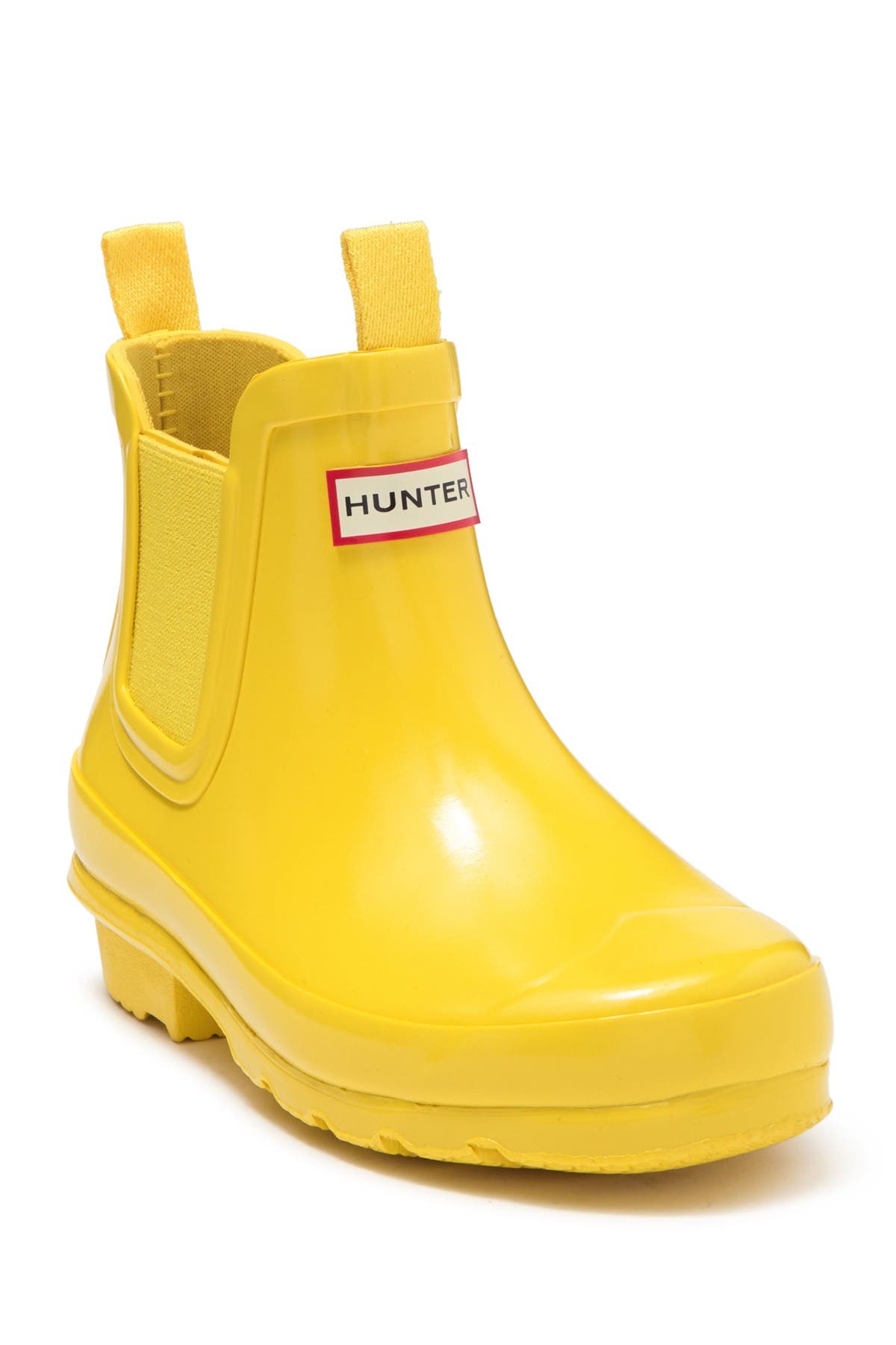 yellow chelsea hunter boots
