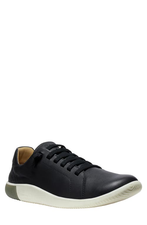 Keen Knx Leather Sneaker In Black