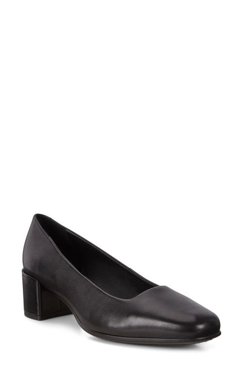 UPC 825840480986 product image for ECCO Shape 35 Square Toe Pump in Black Leather at Nordstrom, Size 5-5.5Us | upcitemdb.com