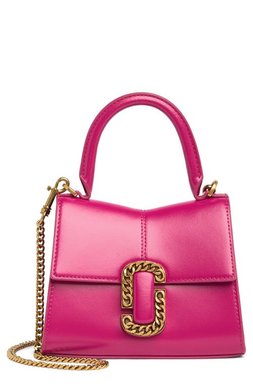 The St. Marc Mini Top Handle Bag in Lipstick Pink