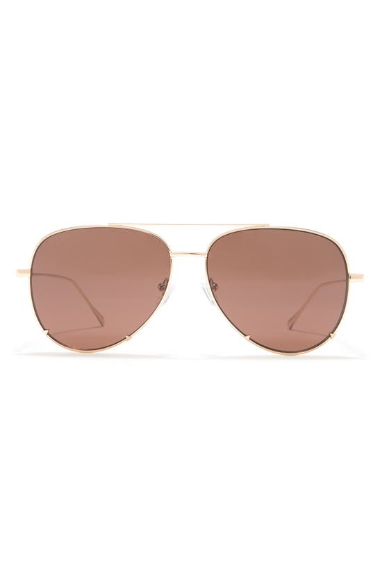 Diff 63mm Scarlett Sunglasses In Gold / Brown