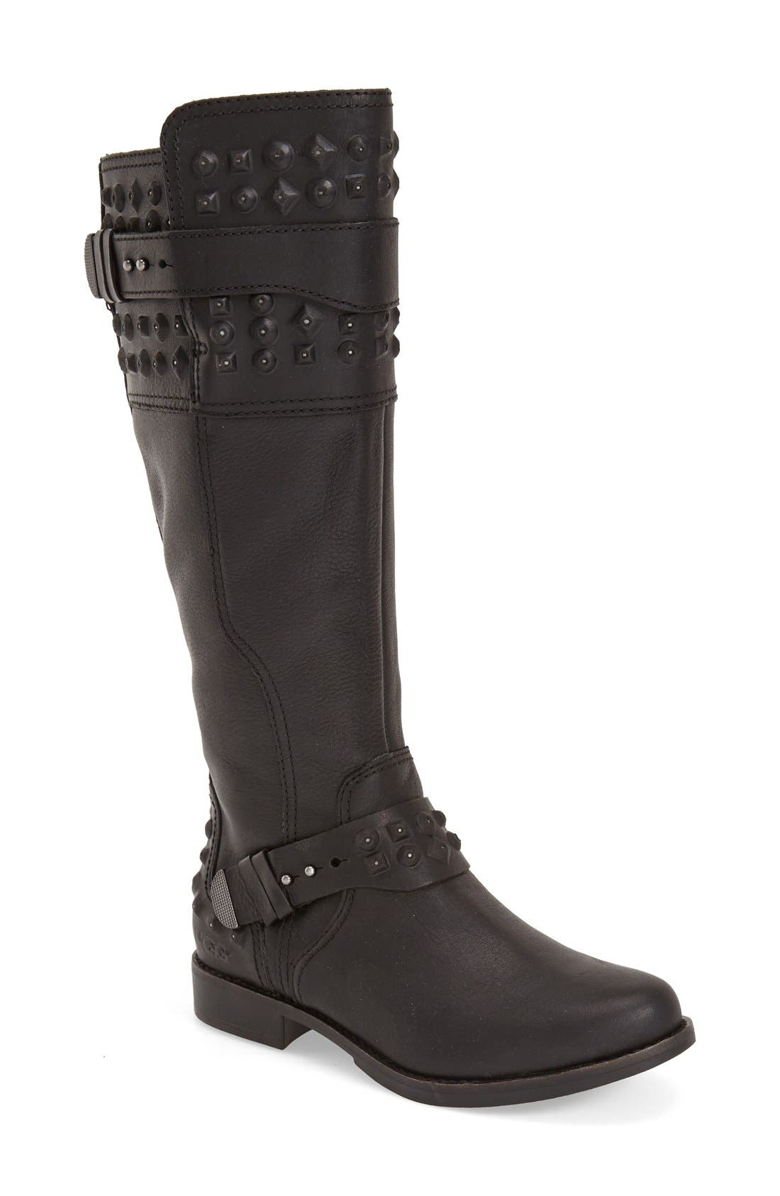 UGG® Australia 'Dayle Stud' Motorcycle Boot (Women) Nordstrom