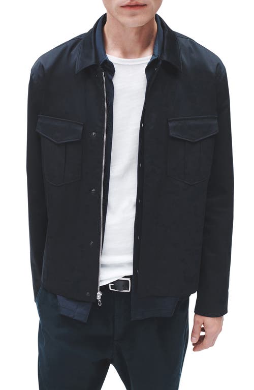 rag & bone Archive Zip-Up Garage Jacket Black at Nordstrom,