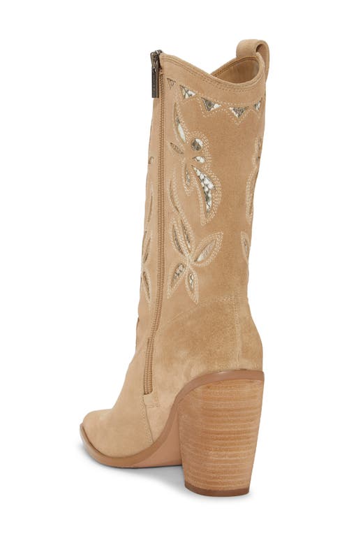 Shop Vince Camuto Alisah Square Toe Western Boot In Tortilla