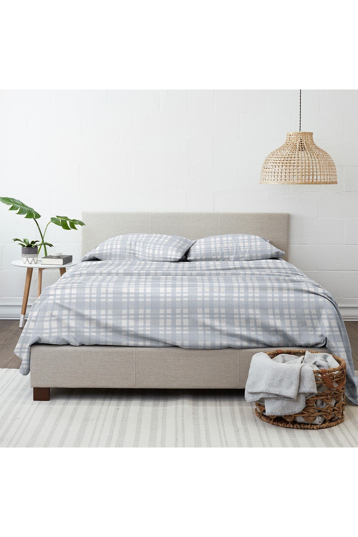 Ienjoy Home Home Collection Premium Woven 4-piece Flannel Bed Sheet Set In Light/pastel Blue