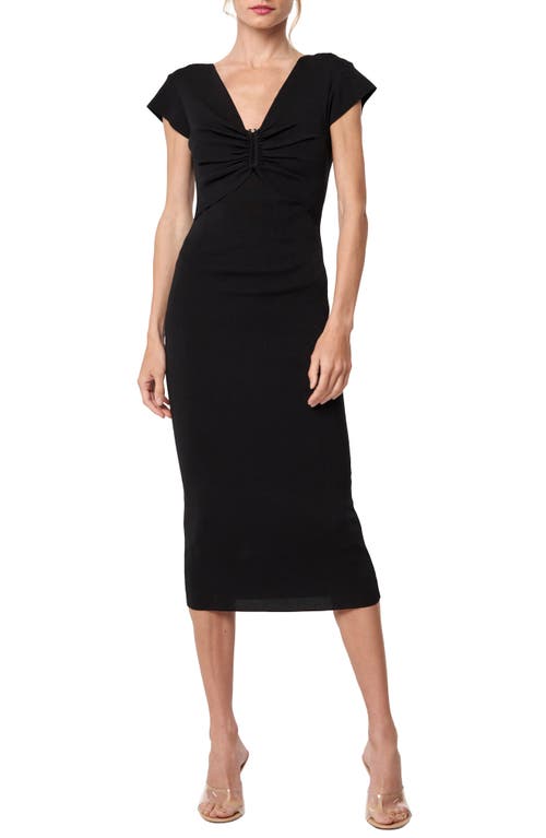 CIEBON Carlene Midi Dress Black at Nordstrom,