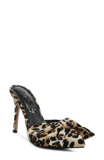 London Rag Joelle Leopard Bow Mule Pump In Leopard