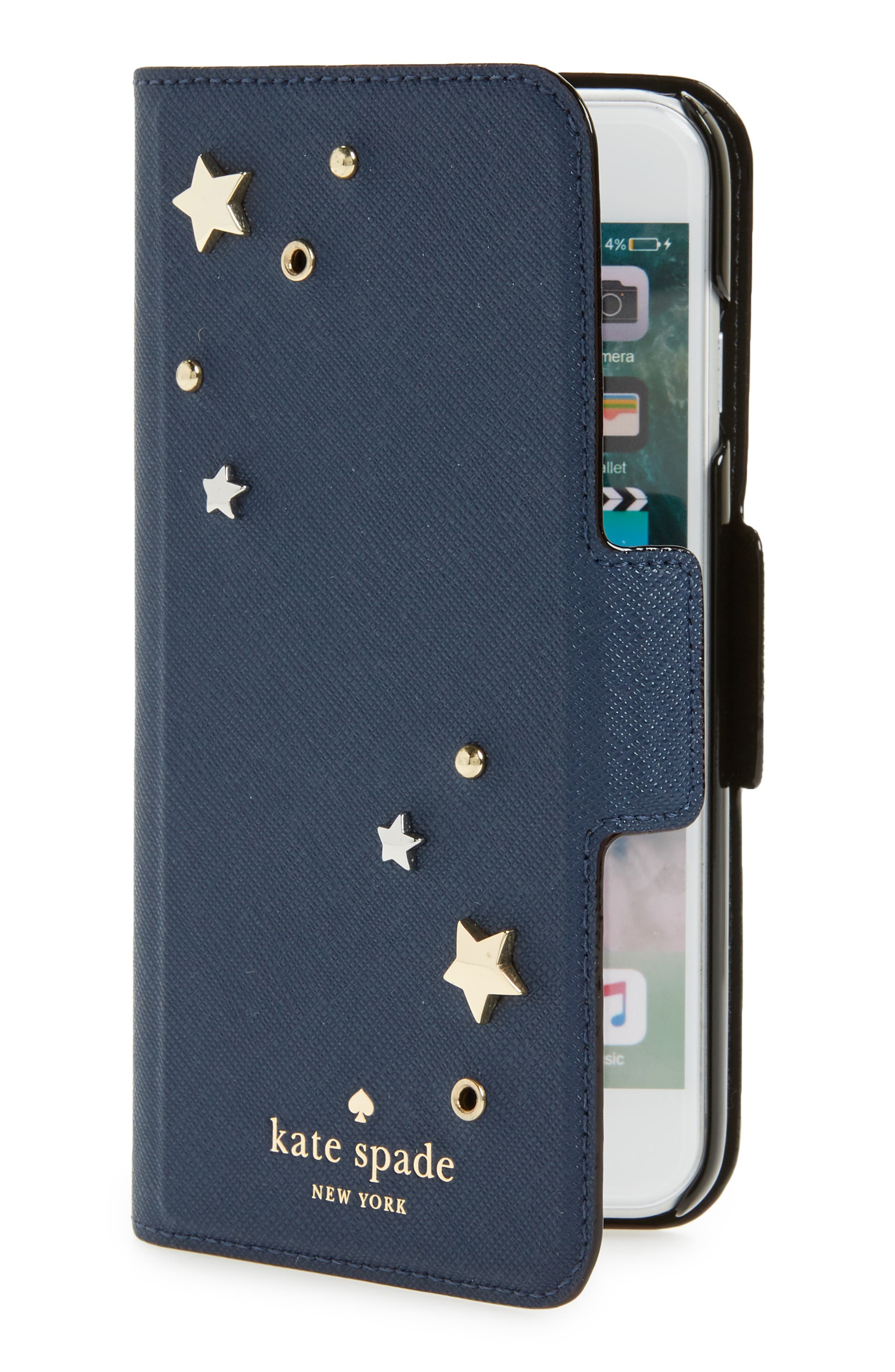 kate spade new york star appliqué iPhone 7/8 & 7/8 Plus folio case