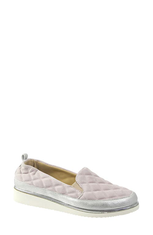 Nellaya Quilted Slip-On Platform Sneaker in Lilac