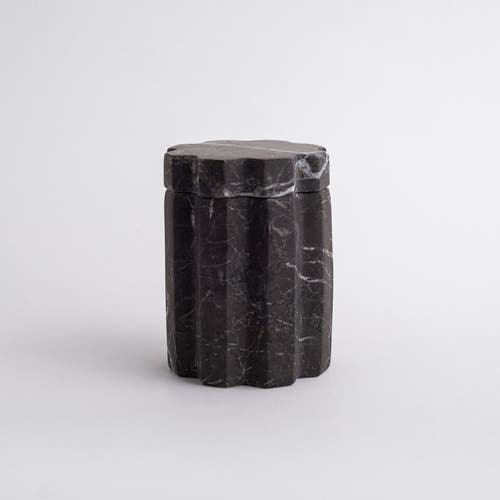 Andjacob Decor Tauro Container In Black Marble