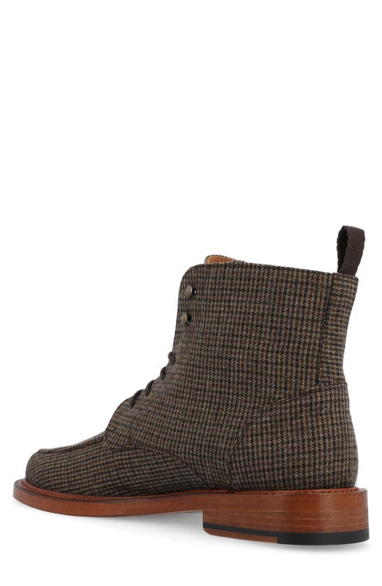 Shop Taft The Smith Moc Toe Wool Boot In Espresso