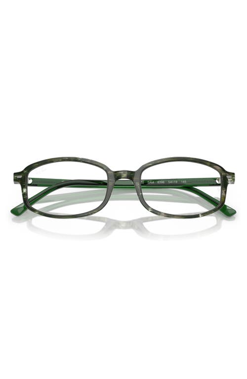 Ray Ban Ray-ban 52mm Irregular Optical Glasses In Green
