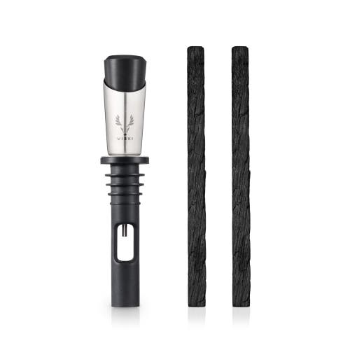 Viski Alchemi Liquor Aging Kit Set Of 3 In Black