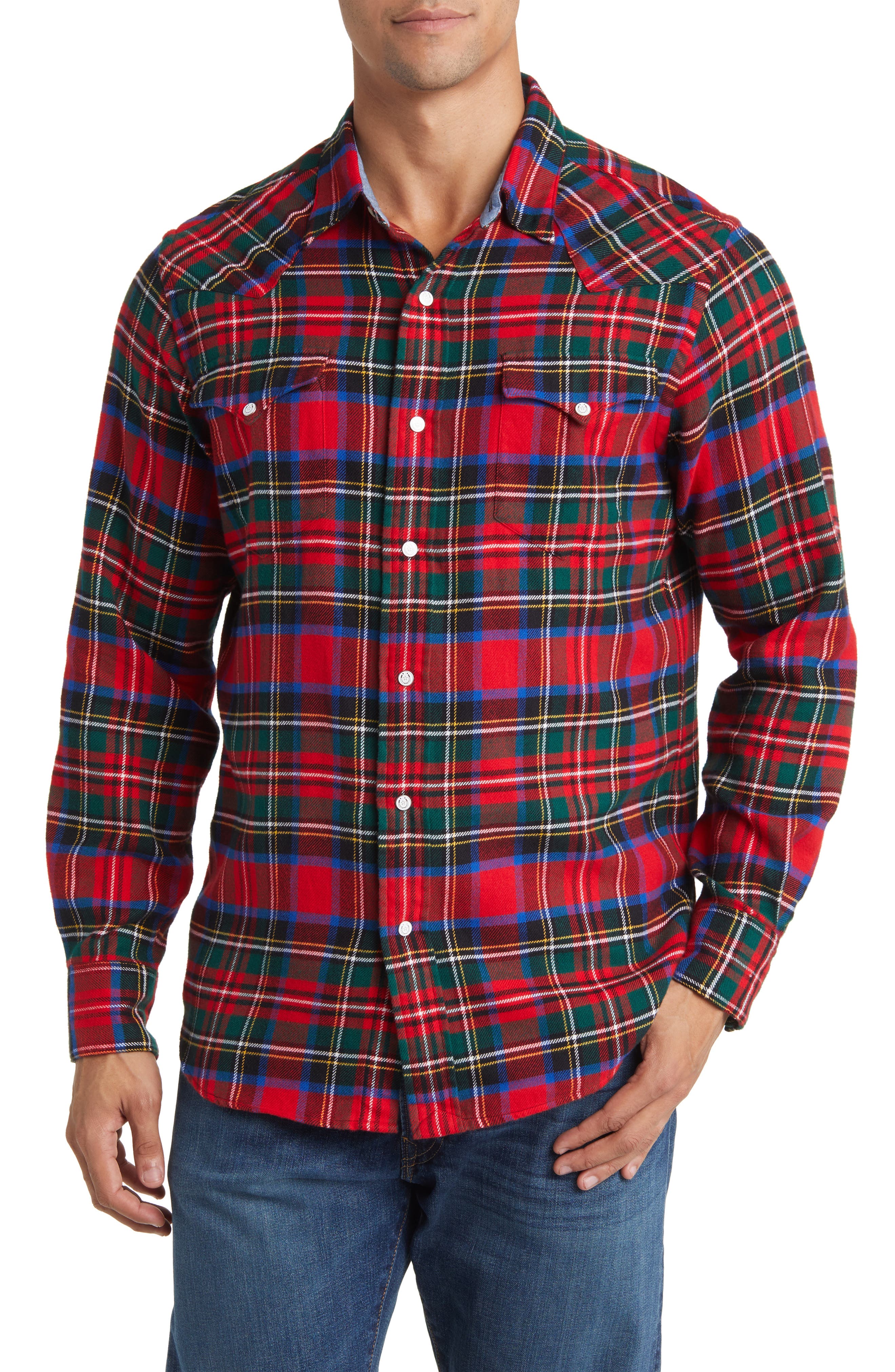 classic fit plaid shirt