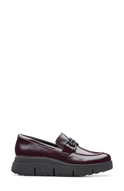 Clarksr Clarks(r) Loriini Izzy Platform Wedge Bit Loafer In Plum Patent