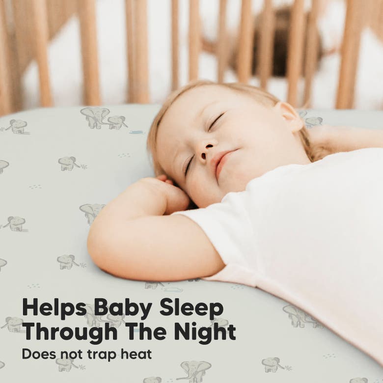 Keababies Soothe Fitted Mini Crib Sheet In Elly