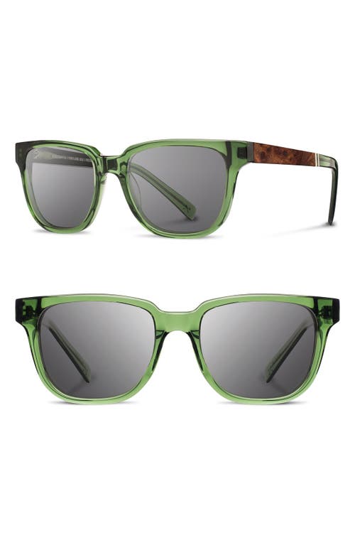 'Prescott' 52mm Polarized Sunglasses in Emerald/Elm/Grey