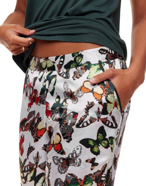 Adore Me Alania Women's Pajama Tank & Pants Set In Novelty White