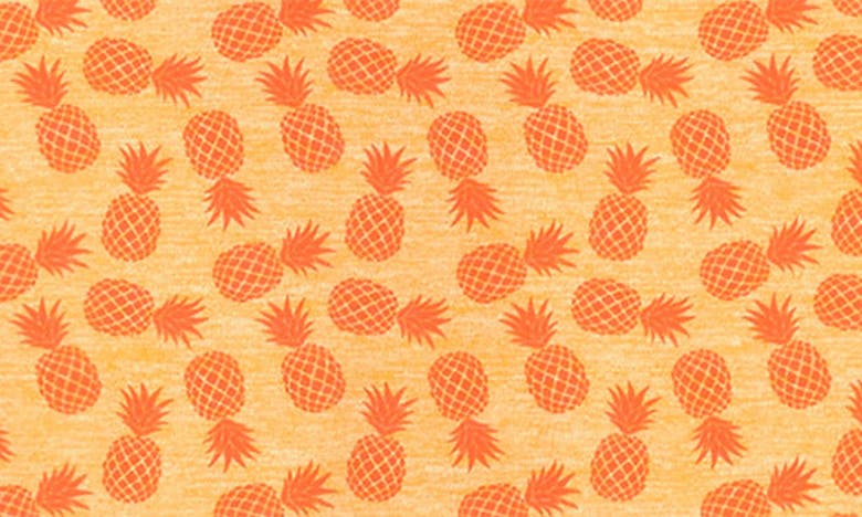 Shop Johnston & Murphy Kids' Xc4® Pineapple Print Performance Polo In Orange