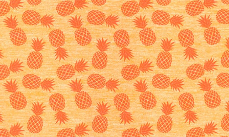Johnston & Murphy Kids' Xc4® Pineapple Print Performance Polo In Orange