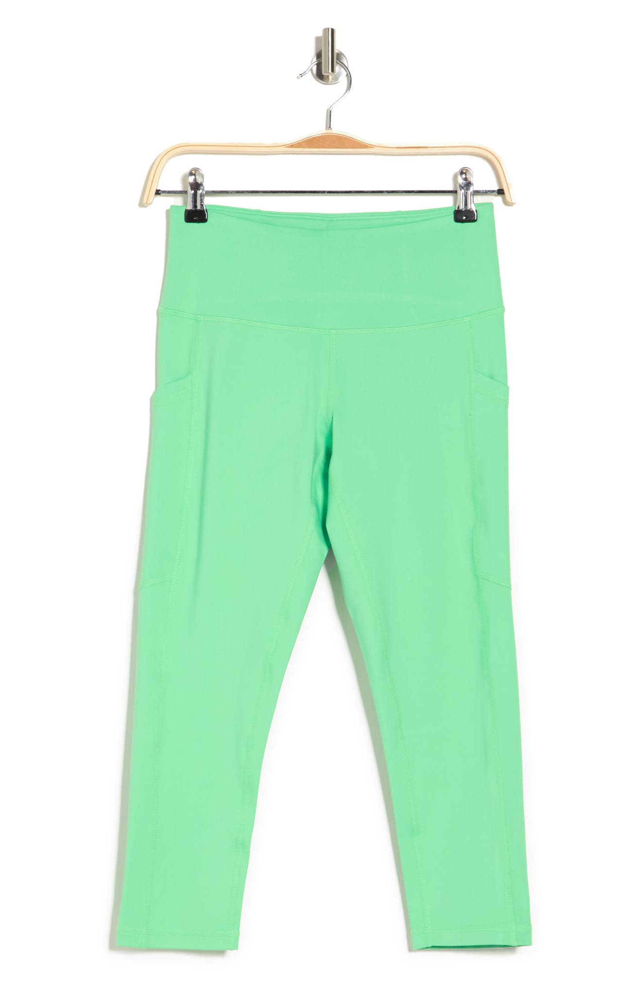 Waist Daily Pocket Crop Leggings 