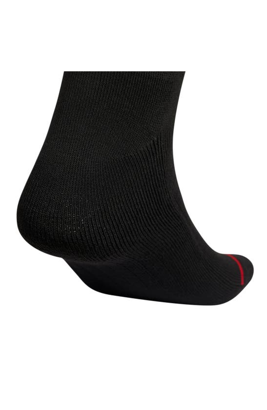 Shop Adidas Originals Climacool 3-pack Crew Length Socks In Black/ White/ Scarlet