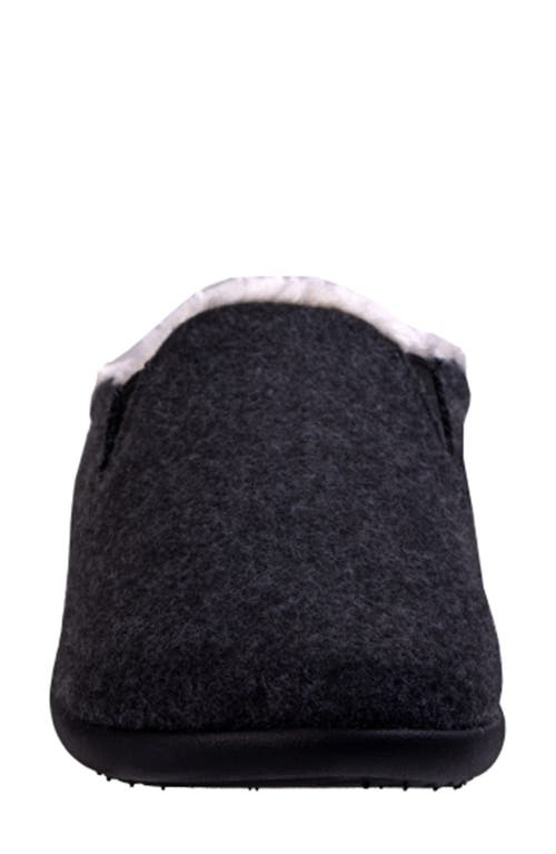 Revitalign Womens Faux Fur Lined Clogs In Black