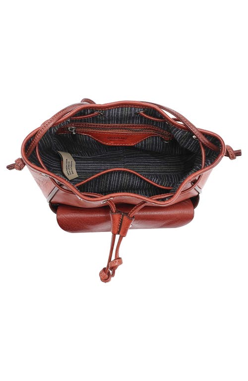Old Trend Snapper Crossbody Bucket Bag In Caramel