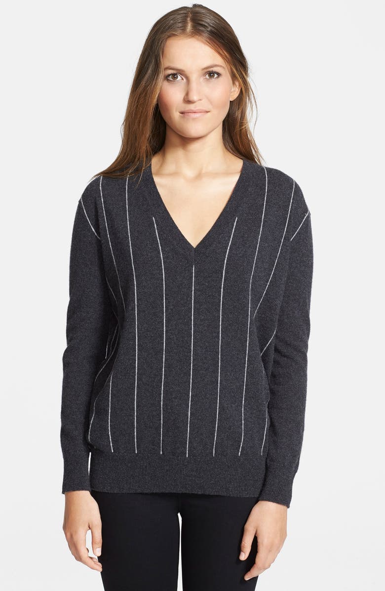 autumn cashmere Pinstripe Cashmere Sweater | Nordstrom