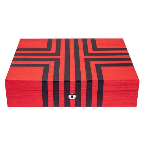 Rapport London Labyrinth Ten Watch Box In Red