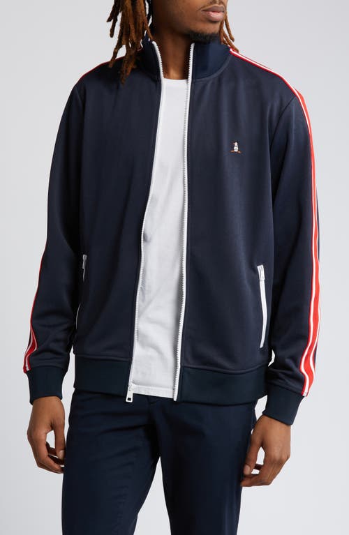 Original Penguin Double Knit Track Jacket Dark Sapphire at Nordstrom,